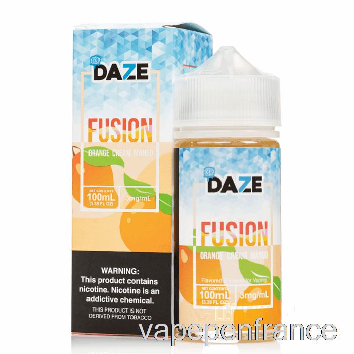 Mangue Glacée à La Crème D'orange - 7 Daze Fusion - Stylo Vape 100 Ml 3 Mg